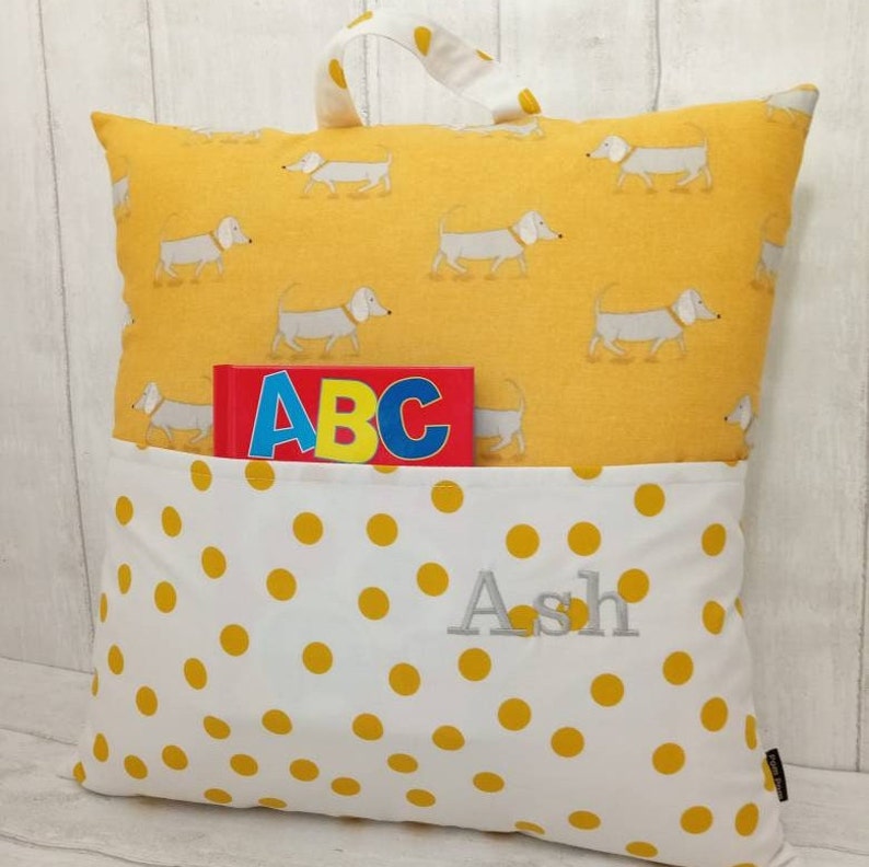 Reading Pillow Book Set Personalised Book Cushion Children Etsy UK