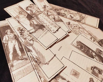 Jane Austen's Emma illustrated bookmark made from pre-loved copies