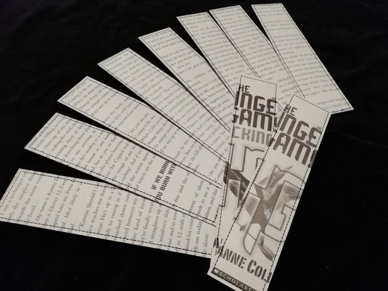 the hunger games bookmarks etsy
