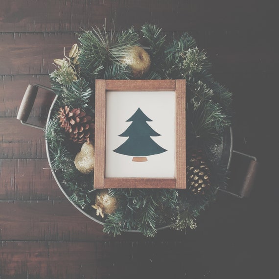 Weihnachtsbaum Zeichen Weihnachten Zeichen Urlaub Zeichen Etsy