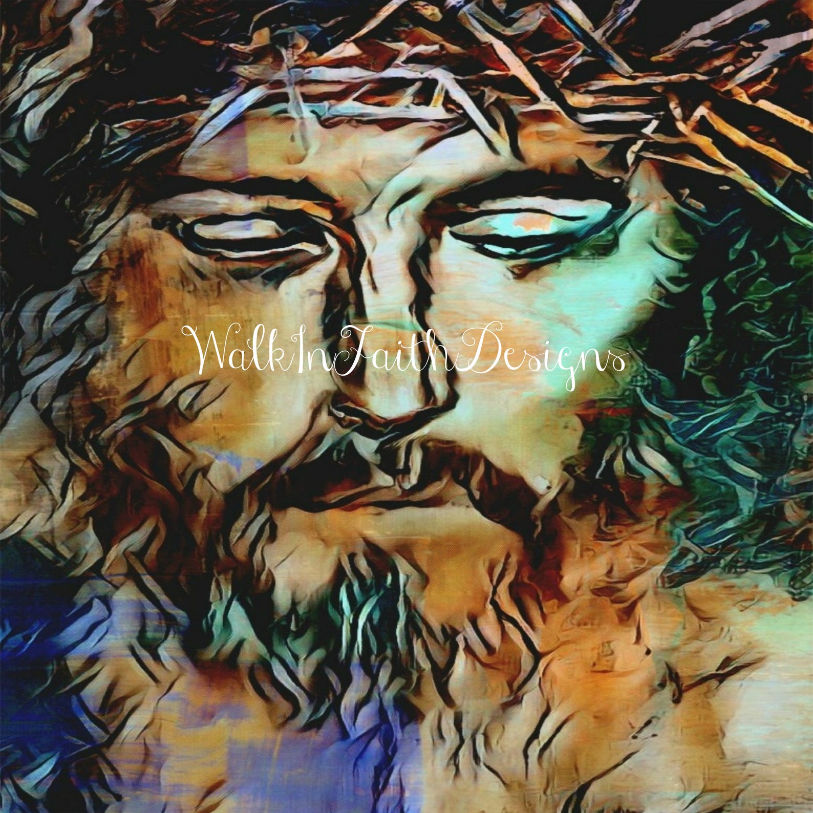 Jesus Christ 8x10 Print Jesus Painting Religious | Etsy