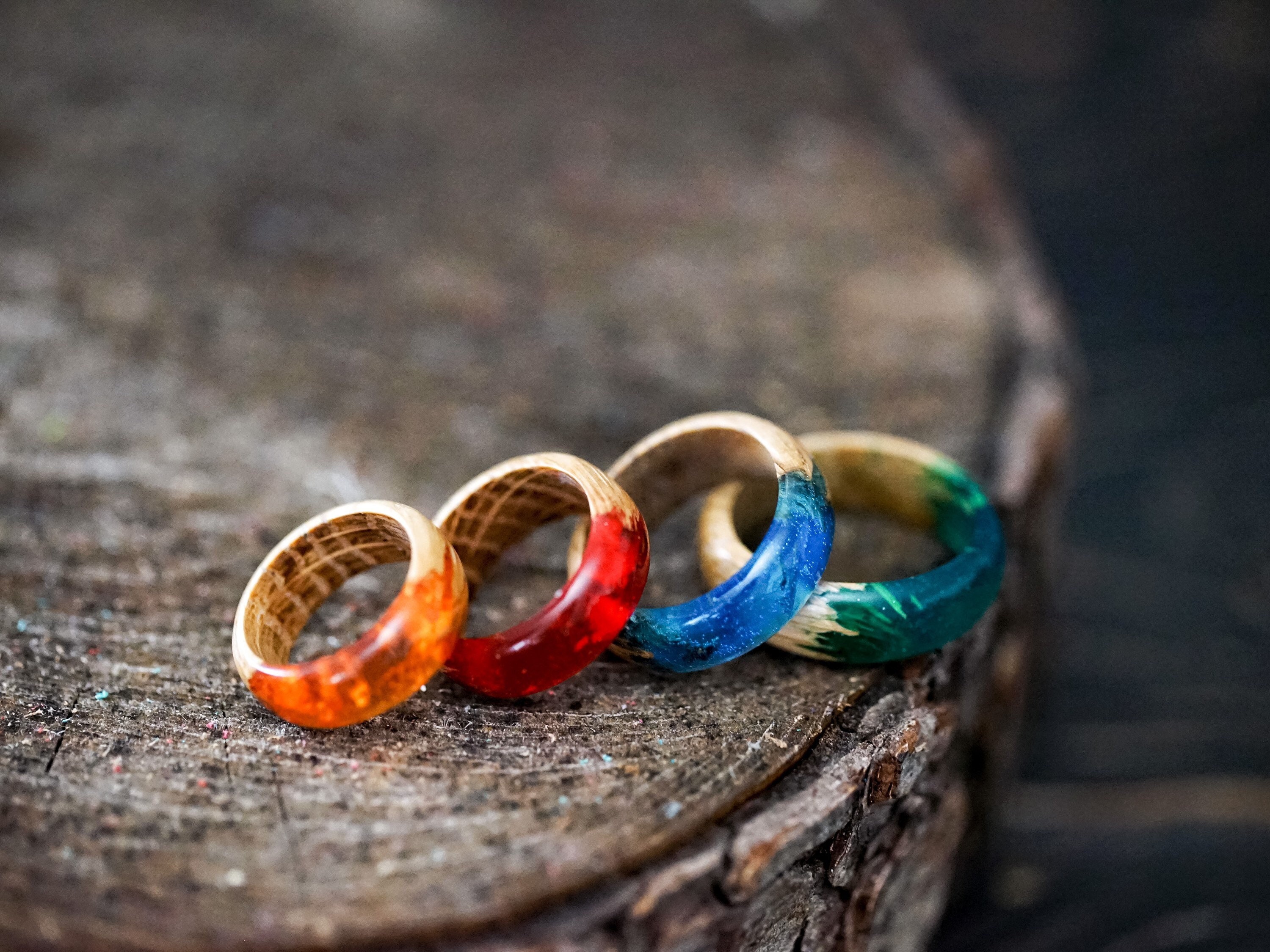 Custom resin rings best sale