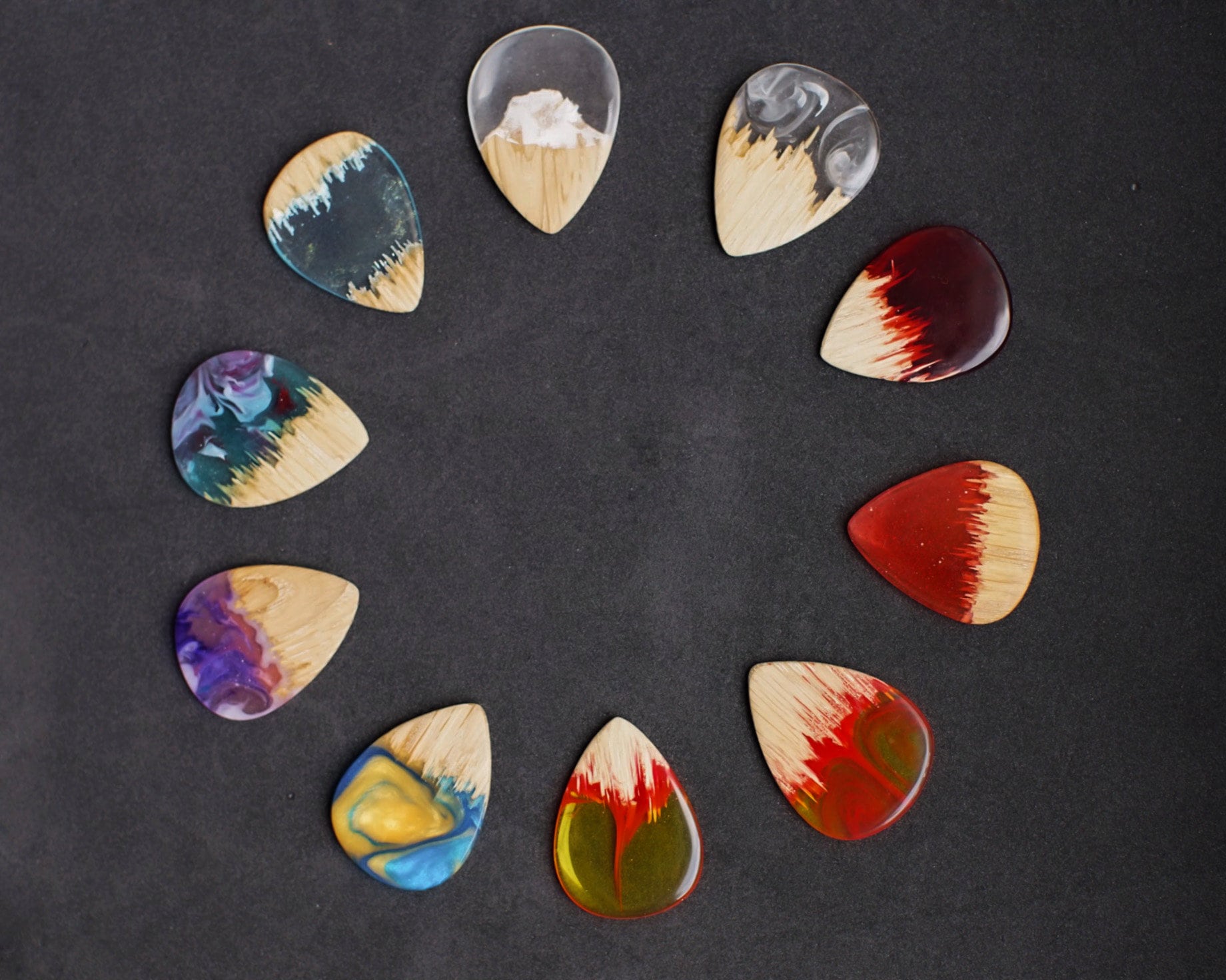 Guitar pick resin outlet