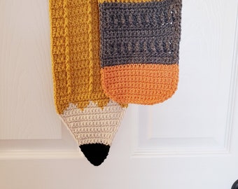 Pencil scarf. Great for teacher or student! Graduation gift. Say thank you to your favorite teacher! End of the school year gift.Unique gift