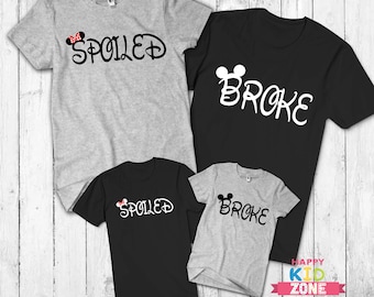 spoiled broke disney shirts