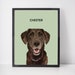 Custom Pet Portrait | Framed Dog Portrait | Digital Dog Art Pet Commission | Custom Dog Picture | Custom Wall Art | Personalized Home Decor
