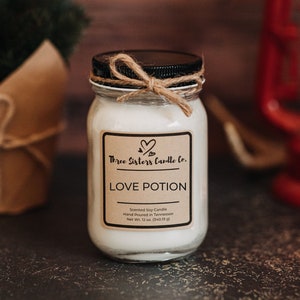 Love Potion Soy Candle - Candle Gift - Scented Candle - Farmhouse Decor