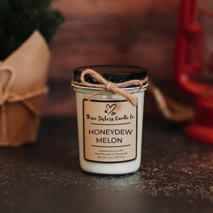 Honeydew Melon Soy Candle - Candle Gift - Scented Candle - Farmhouse Decor