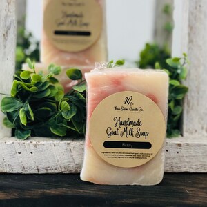 Berry Goat Milk Soap - Bar Soap - Handmade Soap - Goat Milk Products