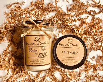 Graduation Soy Candle - Graduation Gift - Candle Gift Set - College Gift - Gift for Grad - Class of 2020