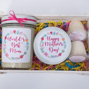 Mothers Day Candle Gift Crate - Candle Gift for Mom - Gift from Daughter - Mom Gift - Personalized Gift - Gift Idea for Mom