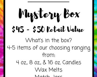 Mystery Candle Gift Box- Candle Gift - Gift for her - Self Care - Gift from Daughter - Gift for Wife