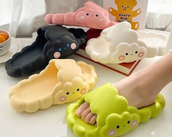 fluffy cloud slippers