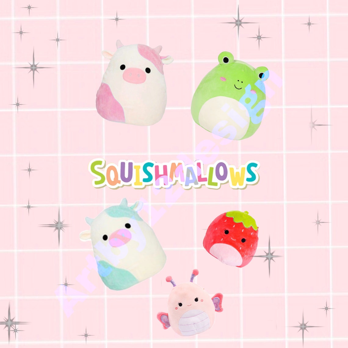 Squishmallow Phone wallpaper Cute preppy aesthetic cow animal | Etsy