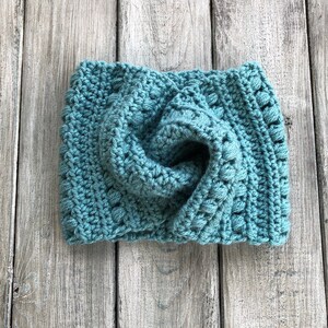 Crochet Headband Pattern, Crochet Twisted Ear Warmer Pattern, Crochet Headband, Twisted Ear Warmer Crochet, Crochet PDF image 7