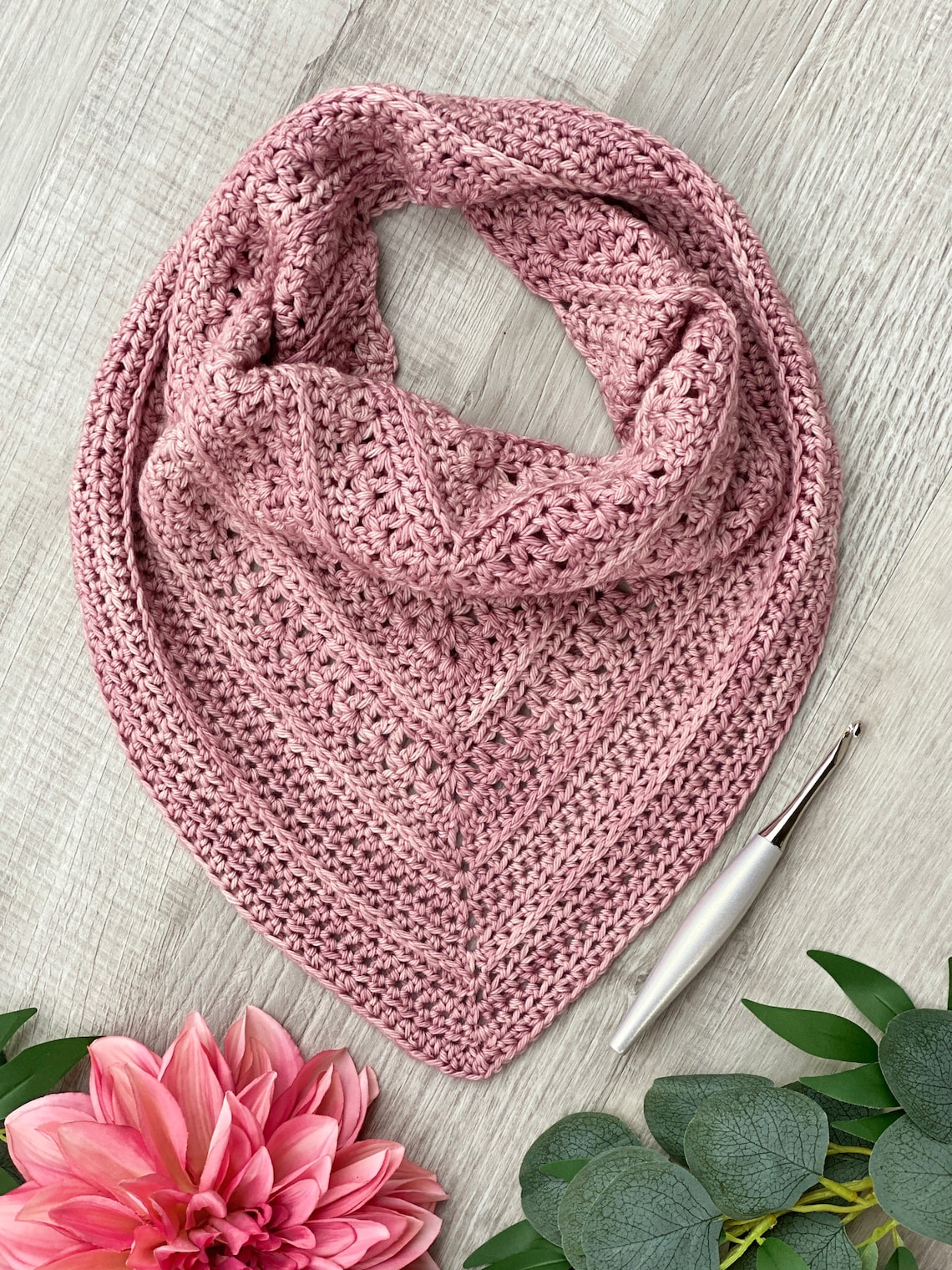 Crochet Triangle Cowl Pattern Triangle Cowl Crochet Pattern Etsy