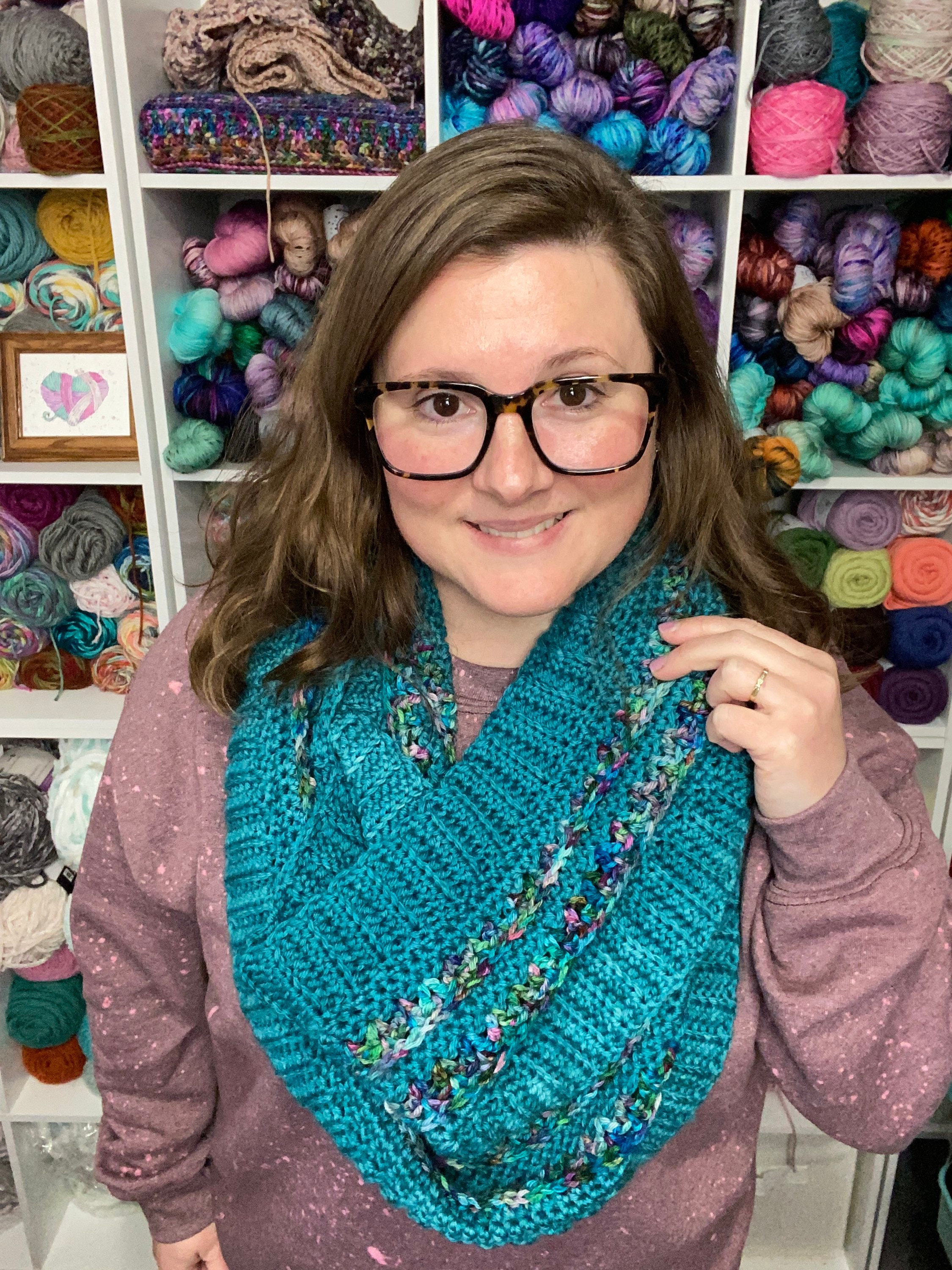 Crochet Infinity Scarf Pattern Infinity Scarf Crochet Etsy Australia