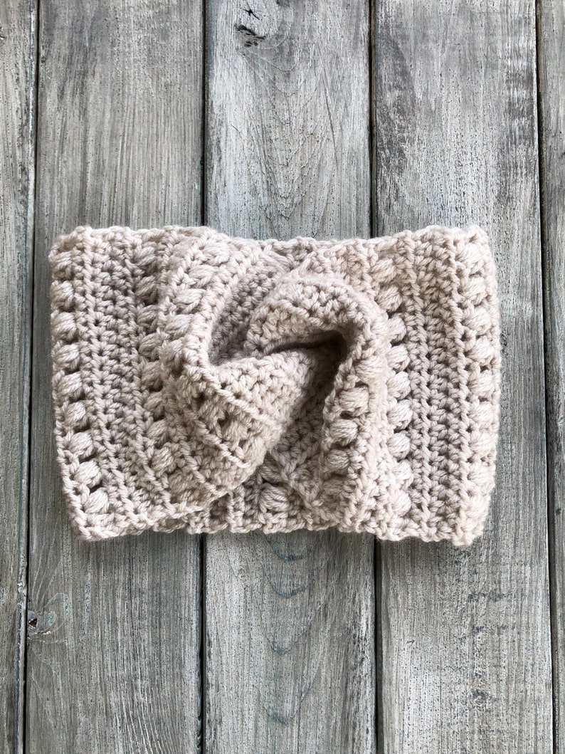 Crochet Headband Pattern, Crochet Twisted Ear Warmer Pattern, Crochet Headband, Twisted Ear Warmer Crochet, Crochet PDF image 5