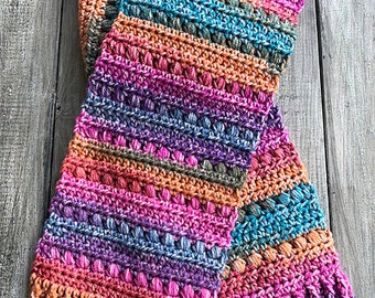 Crochet Scarf Pattern, Long Crochet Scarf Pattern, Crochet Pattern, Easy Crochet Scarf Pattern, Quick Crochet Scarf Pattern