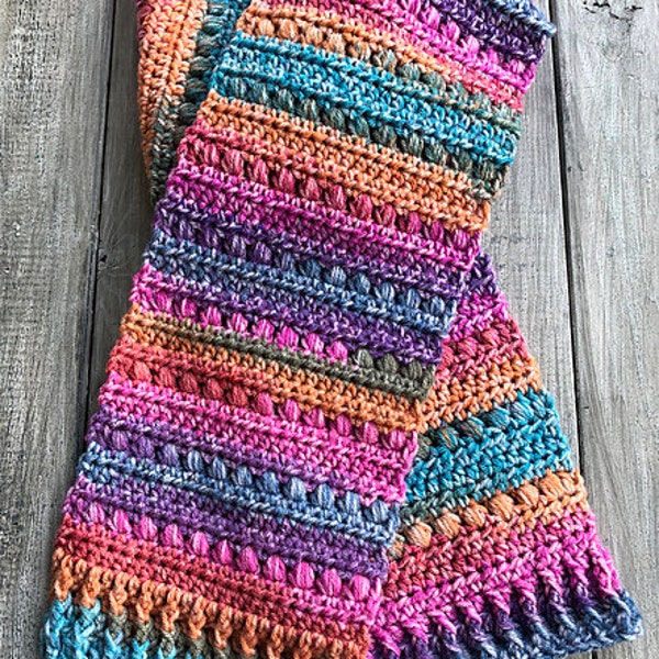 Crochet Scarf Pattern, Long Crochet Scarf Pattern, Crochet Pattern, Easy Crochet Scarf Pattern, Quick Crochet Scarf Pattern