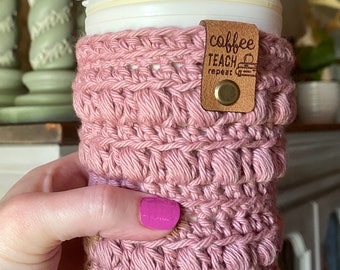 Country Bumpkin Crochet Coffee Cozy Pattern (PDF Download)