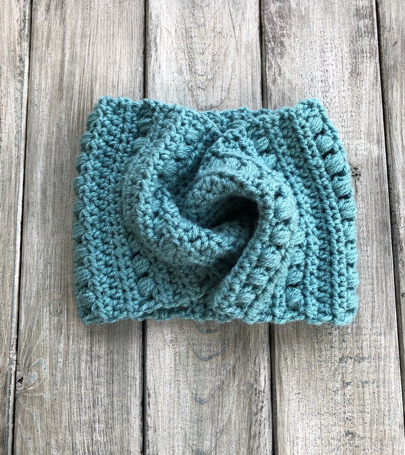 Crochet Headband Pattern, Crochet Twisted Ear Warmer Pattern, Crochet Headband, Twisted Ear Warmer Crochet, Crochet PDF image 7