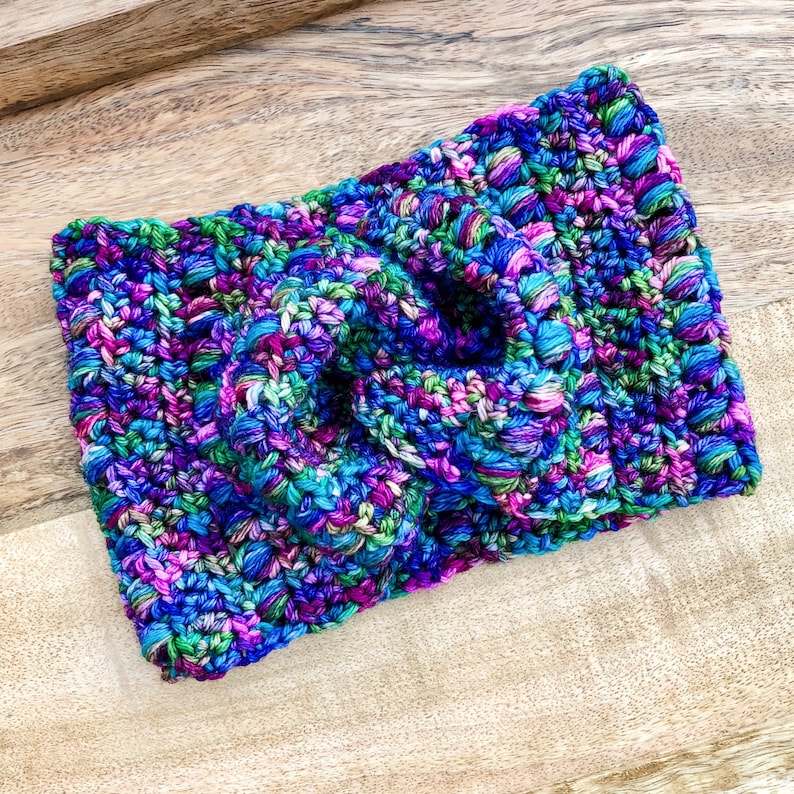 Crochet Headband Pattern, Crochet Twisted Ear Warmer Pattern, Crochet Headband, Twisted Ear Warmer Crochet, Crochet PDF image 1