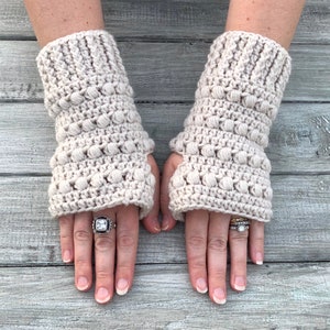 Crochet Fingerless Gloves Pattern, Fingerless Gloves Crochet Pattern, Fingerless Mitts Crochet Pattern, Crochet Wrist Warmers image 3