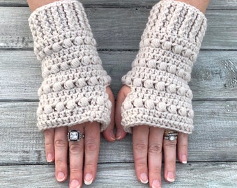 BrenLeigh Fingerless Gloves Crochet Pattern (PDF Download)