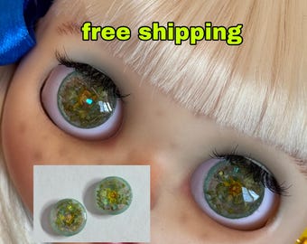 Handmade 3D Crystal Eyes Chips for Blythe Dolls