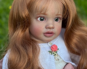 Reborn Doll Toddler : 28 inch 74 cm. Handmade Art Doll