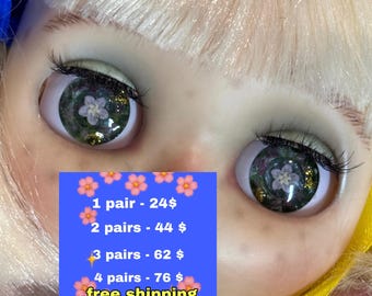 Handmade 3D Crystal Eyes for Blythe Dolls