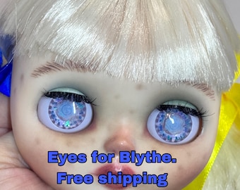 Handmade 3D Crystal Eyes Chips for Blythe Dolls