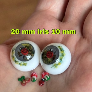 Eyes for BJD Reborn Dolls Handmade Resin Doll Eyes 20 mm