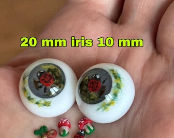 Eyes for BJD Reborn Dolls Handmade Resin Doll Eyes 20 mm