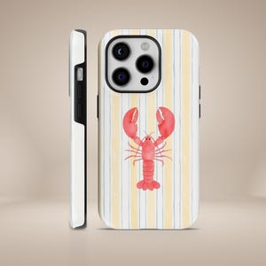 Crab Phone Case Crayfish Aesthetic Lobster Durable Tough Cover for iPhone 17 16 15 14 13 12 11 Pixel 10 Pro 9A 8A 7A Samsung S25 S24 S23 S22
