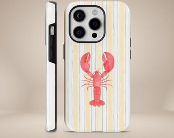 Krabbe Handyhülle Crayfish Aesthetic Hummer Durable Tough Cover für iPhone 17 16 15 14 13 12 11 Pixel 10 Pro 9A 8A 7A Samsung S25 S24 S23 S22