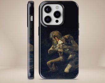Francisco Goya Phone Case Saturn Romanticism Tough Cover for iPhone 17, 16, 15, 14, 13, 12, Pixel 10 Pro, 9A, 8A, Samsung S25, S24, S23, S22