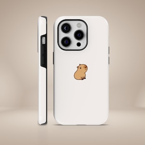 Capybara Phone Case Cute Cappy Rodent Durable Tough Cover for iPhone 16, 15, 14, 13, 12, 11, Pixel 9Pro, 8A, 7, Samsung S25, S24, S23