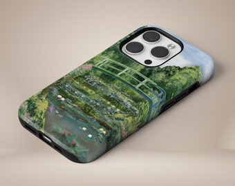 Claude Monet Phone Case Painter Garden Painting Tough Cover for iPhone 16 15 14 13 12 11 Pixel 9Pro XL 8 7A 6A Samsung S24 S23 S22 A54