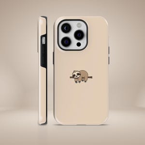 Sleepy Sloth Phone Case Lazy Animal  Rodent Durable Tough Cover for iPhone 17 16 15 14 13 12 11 Pixel 10Pro 9A 8A 7A Samsung S25 S24 S23 S22