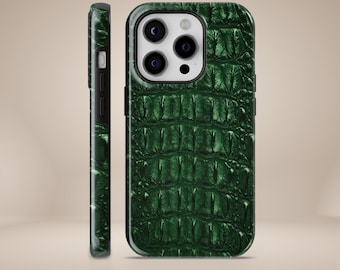 Alligator Phone Case Crocodile Print Dangerous Teeth Tough Cover for iPhone 17 16 15 14 13 12 Pixel 10 Pro 9A 8A 7A Samsung S25 S24 S23 S22