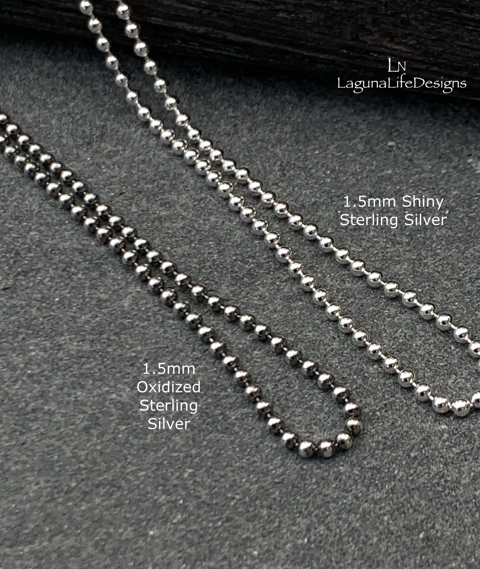 Sterling silver ball bead chains Clearance