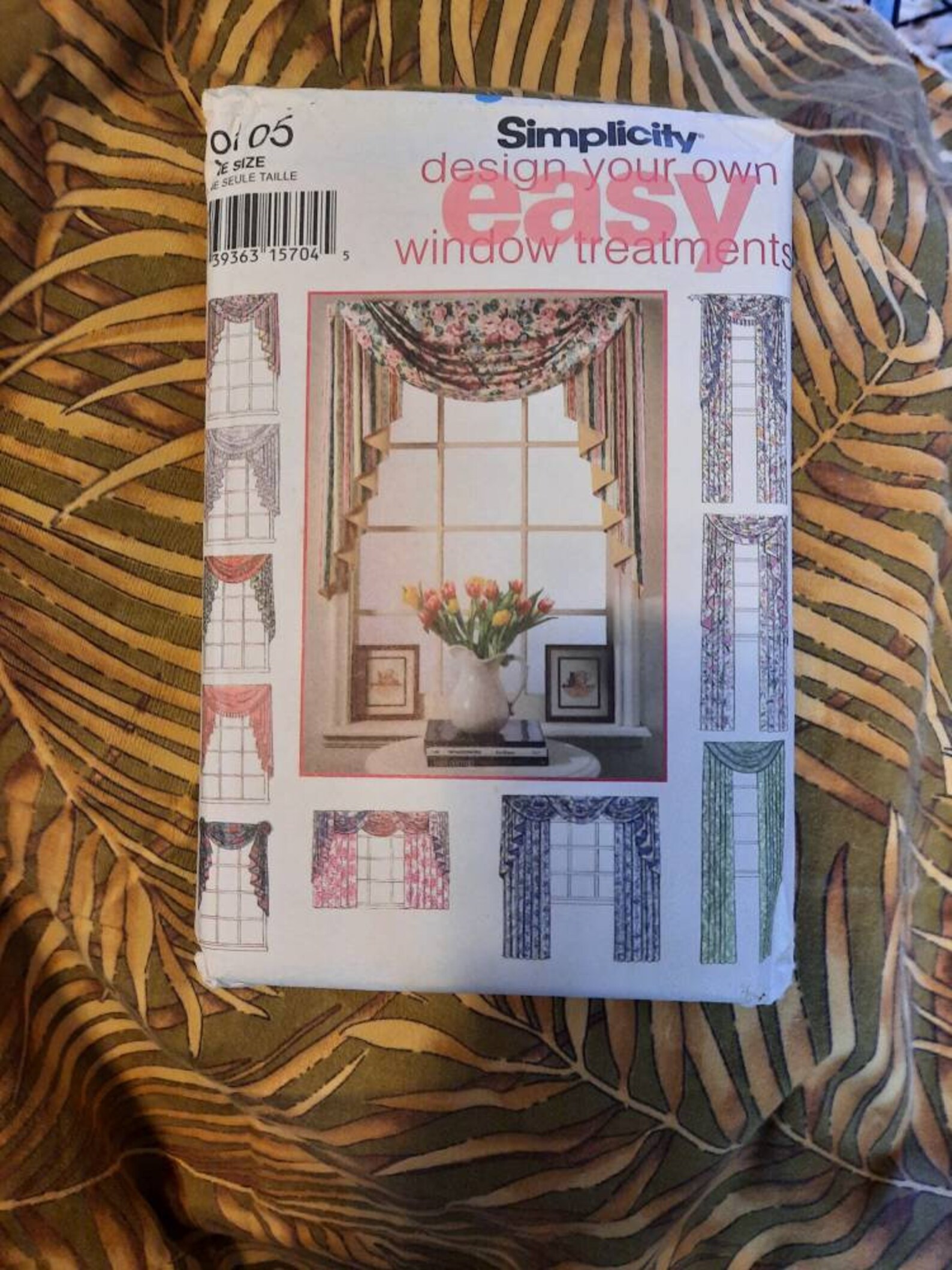 Simplicity Design Your Own Window Treatments Pattern 9105 Etsy