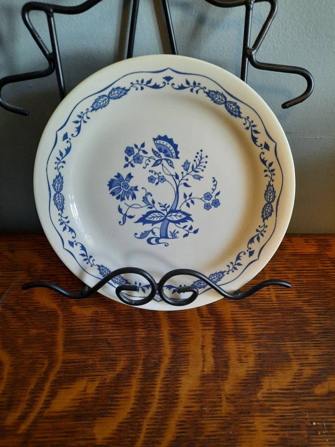 Corelle Blue Danube Salad Bread Desert Plate 7 1/2 Inches Etsy