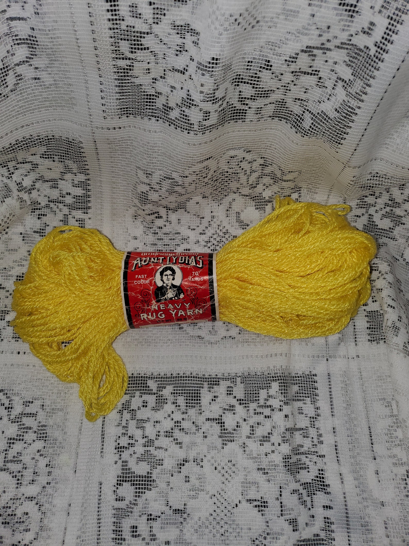 Aunt Lydia's Rug Yarn Yellow Etsy