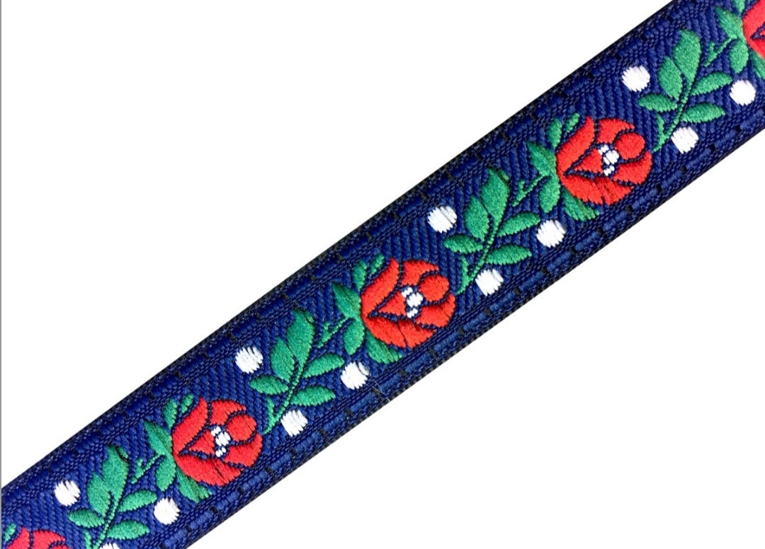 Traditional Folk Ribbon | Blue Ribbon | Made in Czech Republic - Etsy
