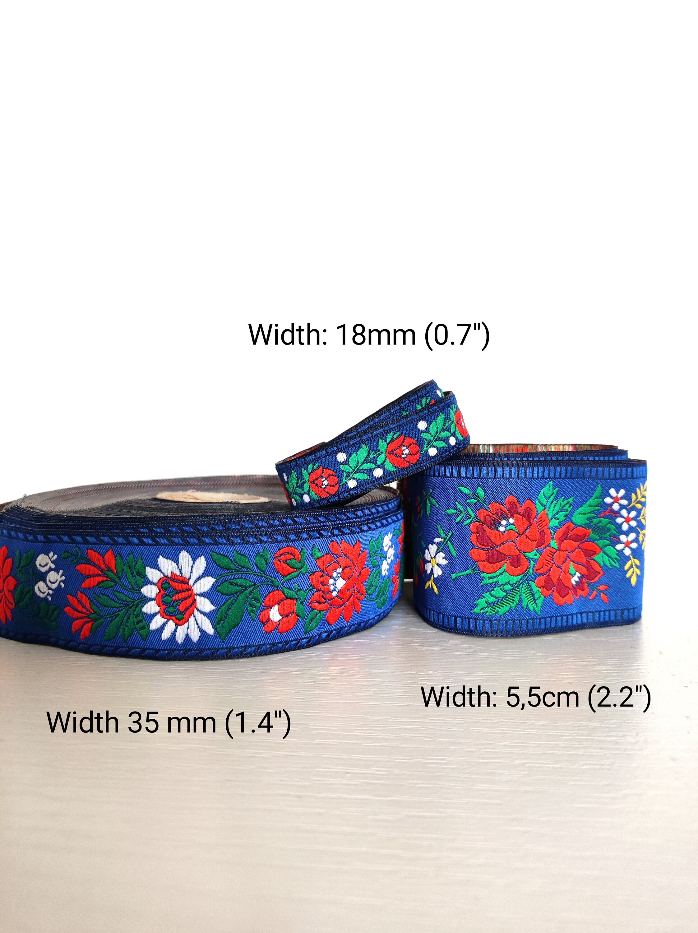 Blue Traditional Slavic Folk Ribbon | Jacquard |wholesale Best Price ...