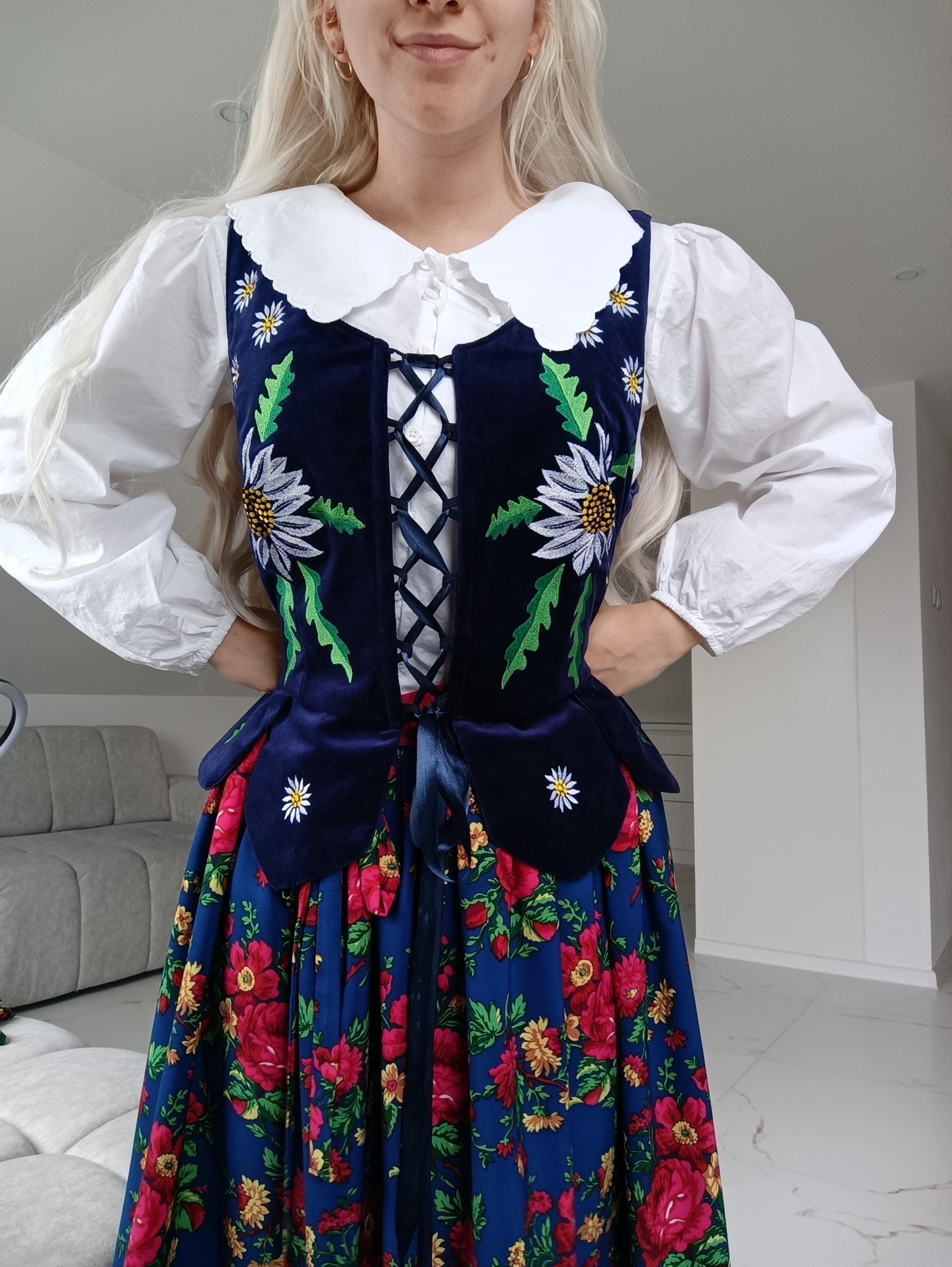 sachin and babi light blue dress Polish folklore dress main image 0