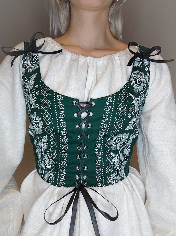 Folk Cotton Vest Bordura | Cottagecore Vest | Slavic Inspired folk Vest | Linen vest | Crop top | Corset | Bodice
